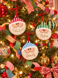Ceramic Santa Ornament
